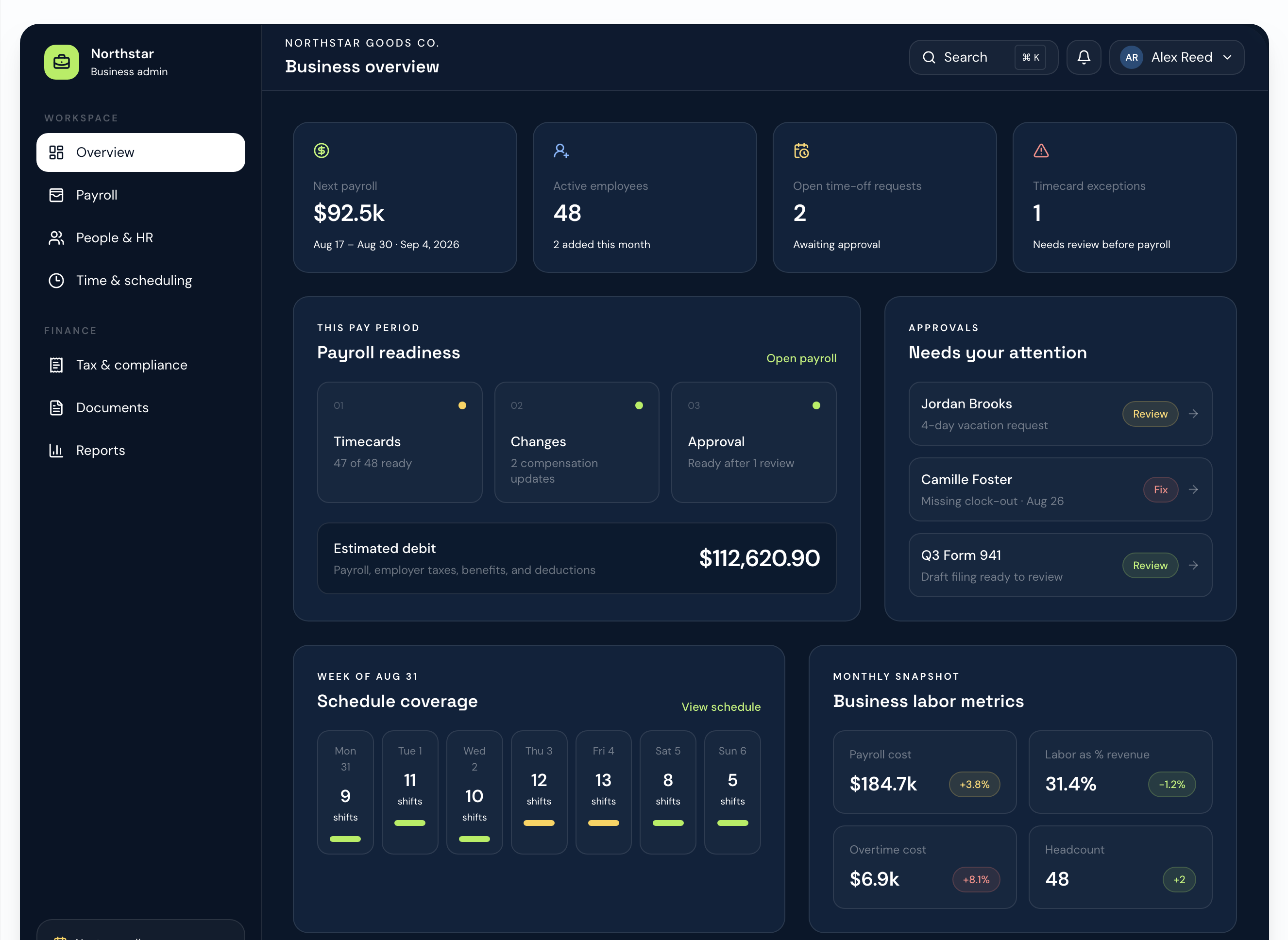 Northstar Admin preview